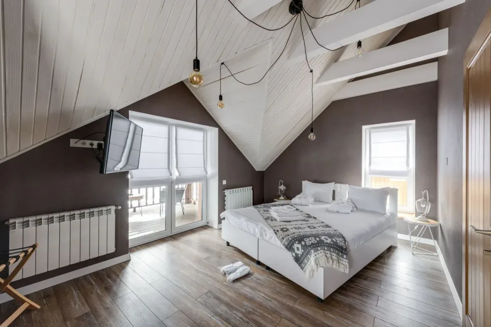Bed — Bedroom — Bed, Pillows, Television, Bedroom, Pest Control